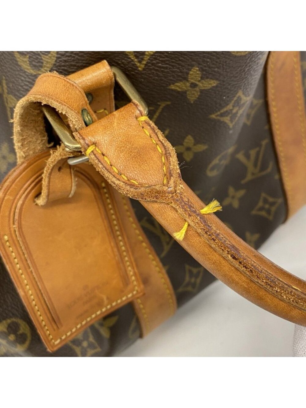 Louis Vuitton Boston Bag Monogram Keepall 50 Brown - Picture 8 of 10